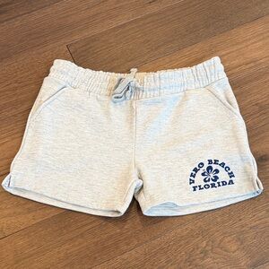 Blue 84 Gray Women's Shorts with Vero Beach Florida Print Medium NWT